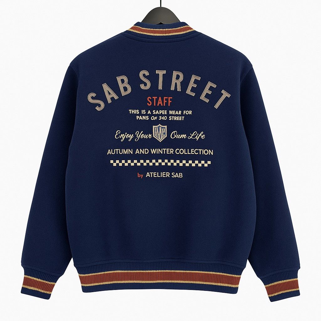 Japanese Brand Vintage SAB STREET Navy Bomber Jacket Japan Streetwear Style Size US M / EU 48-50 / 2 - 1 Thumbnail