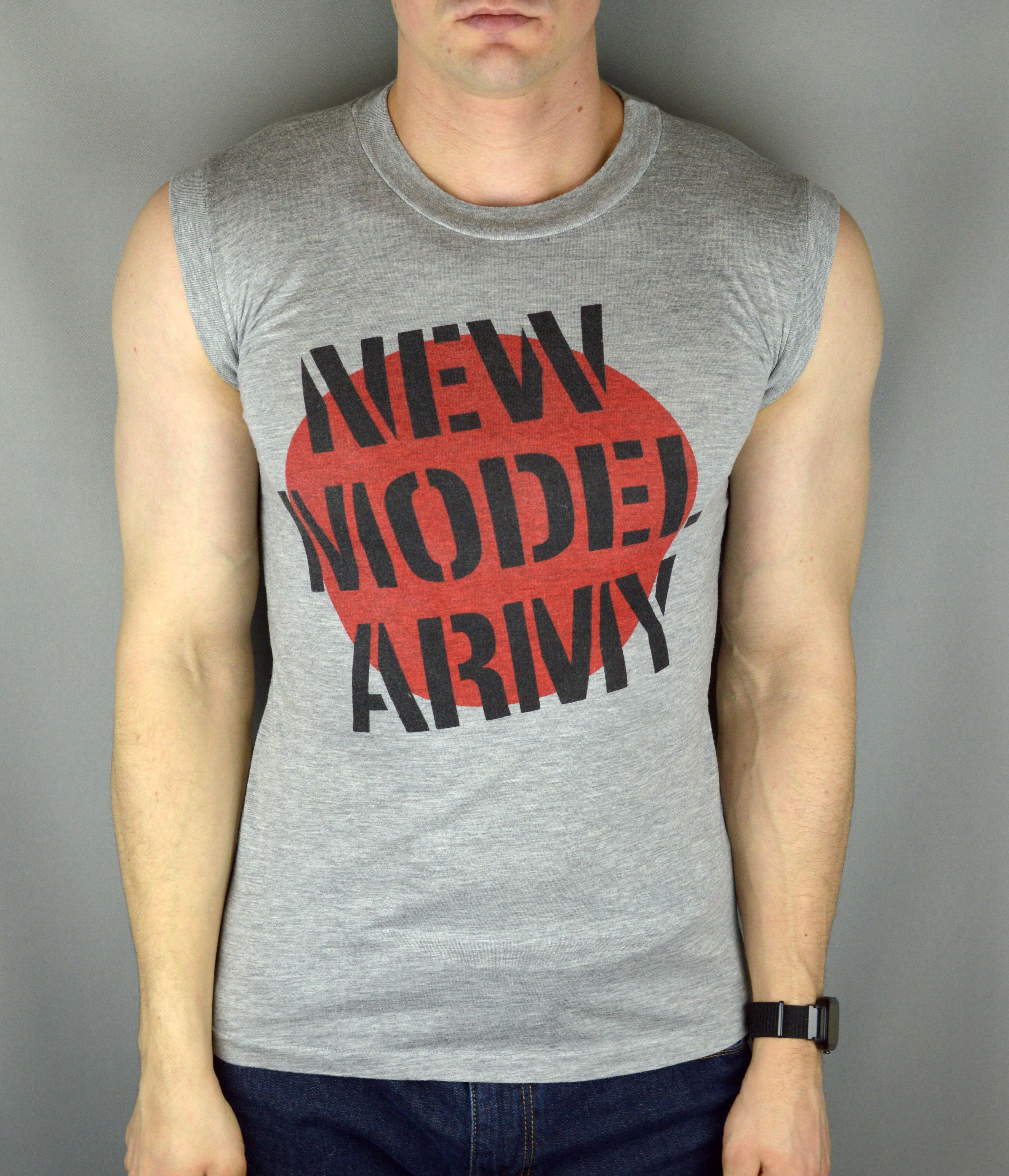 Band Tees × Vintage Vintage New Model Army sleeveless 90s t shirt Size US L / EU 52-54 / 3 - 1 Thumbnail