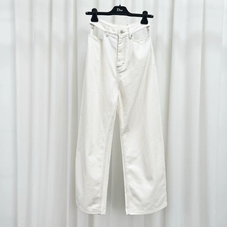 Maison Margiela Maison Margiela White jeans with bare waist Size 25" / US 0 / IT 36 - 1 Thumbnail