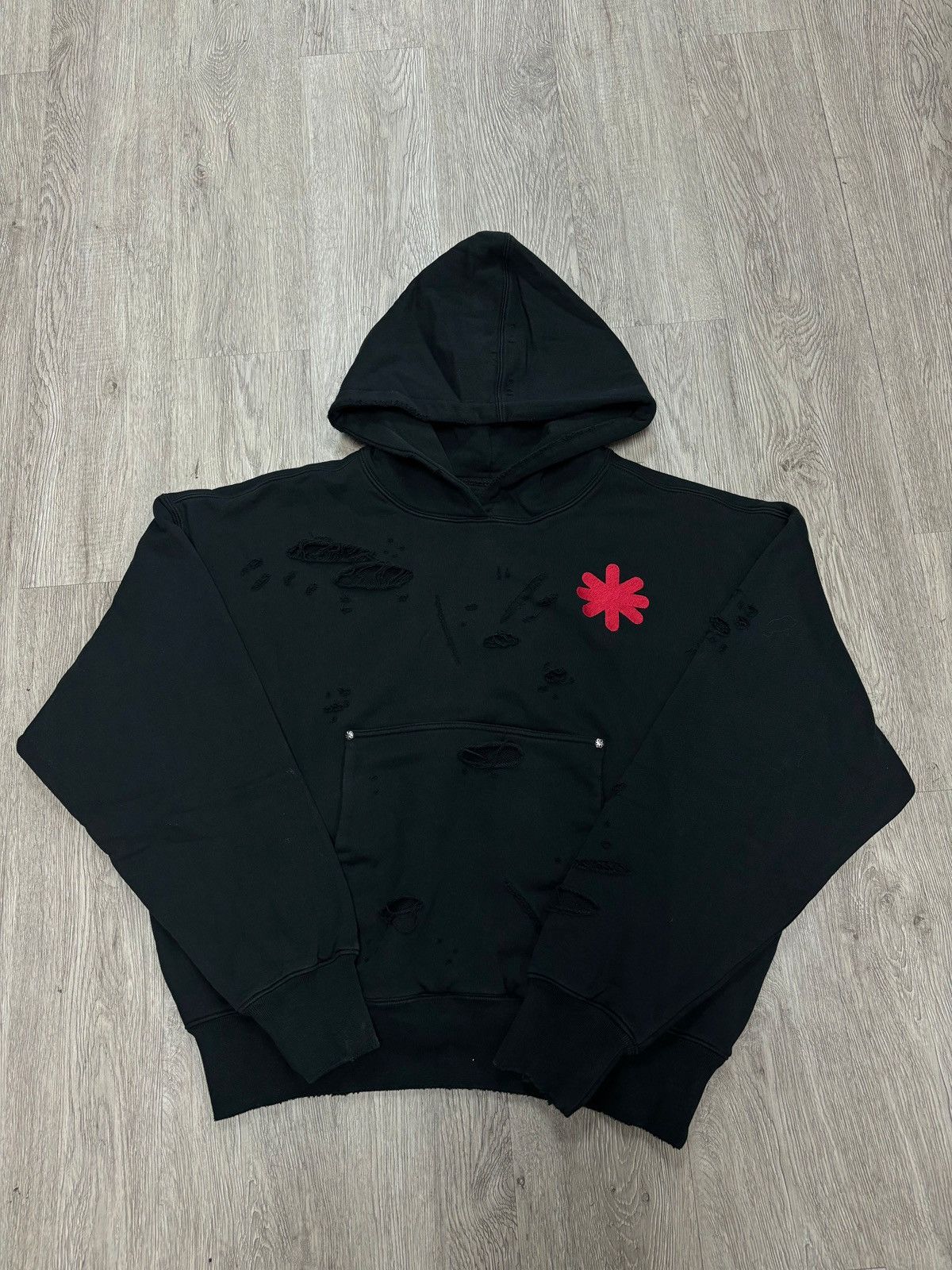 LOSTSHDWS LOST SHDWS Double Layered Black & Red Pullover Hoodie Size US M / EU 48-50 / 2 - 1 Preview