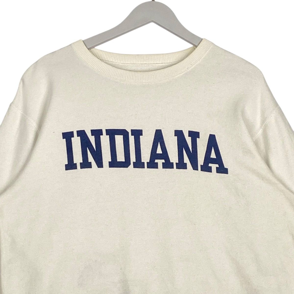 Champion × Vintage Vintage Champion Indiana Big Logo Crewneck Sweatshirt White Size US L / EU 52-54 / 3 - 4 Thumbnail
