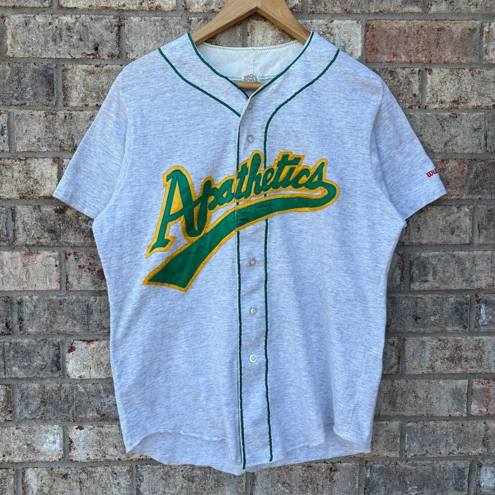 Wilson Vintage 80s Oakland Athletics jersey Size US L / EU 52-54 / 3 - 8 Thumbnail
