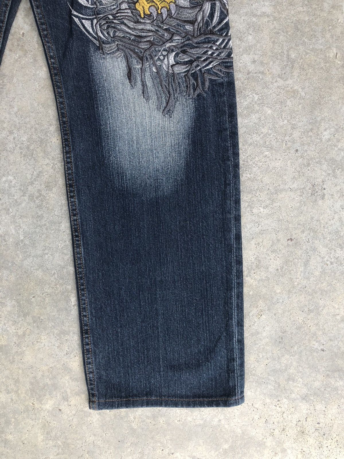Japanese Brand Japanese Buden Tiger Embroidered Jeans Distressed Jeans Size US 31 - 7 Thumbnail