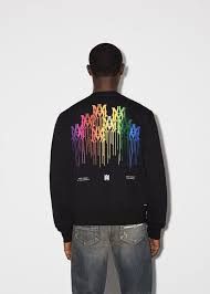 Amiri o1gr1nt1124 MA Drip Collage Crewneck Sweatshirt in Black Size US S / EU 44-46 / 1 - 2 Thumbnail