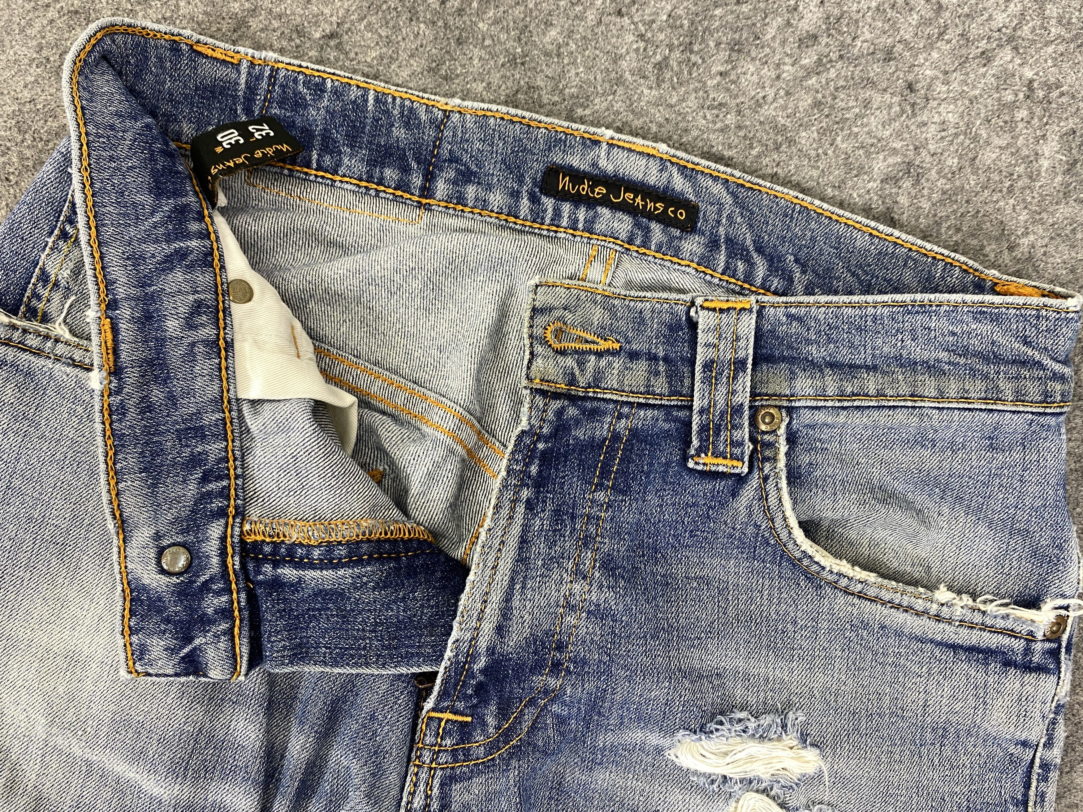 Nudie Jeans Faded Blue Vintage Nudie Jeans 29x31 Denim - JN3258 Size US 29 - 6 Thumbnail