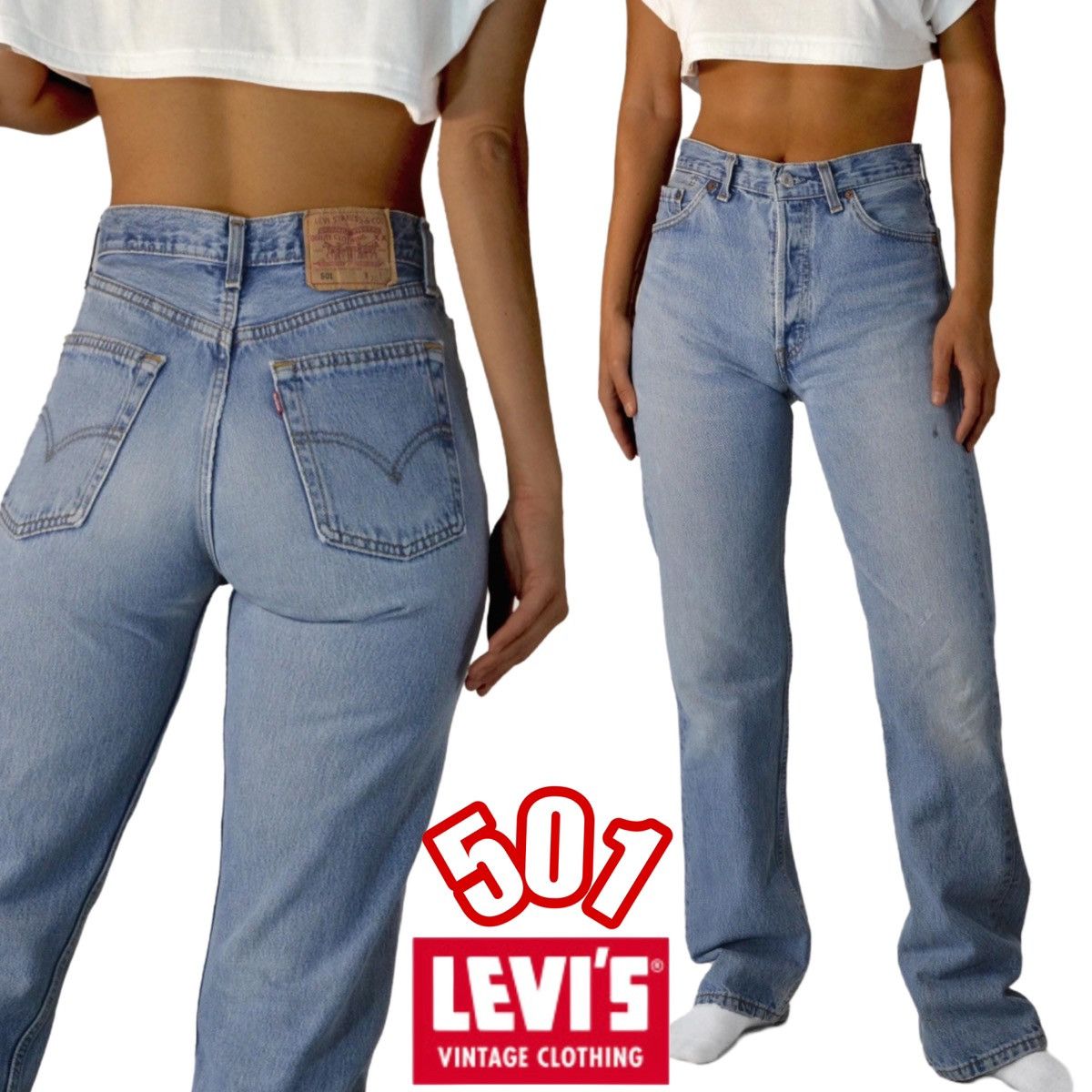 Levi's × Levi's Vintage Clothing × Vintage Levi's 501 button fly vintage Size 30" / US 8 / IT 44 - 1 Thumbnail