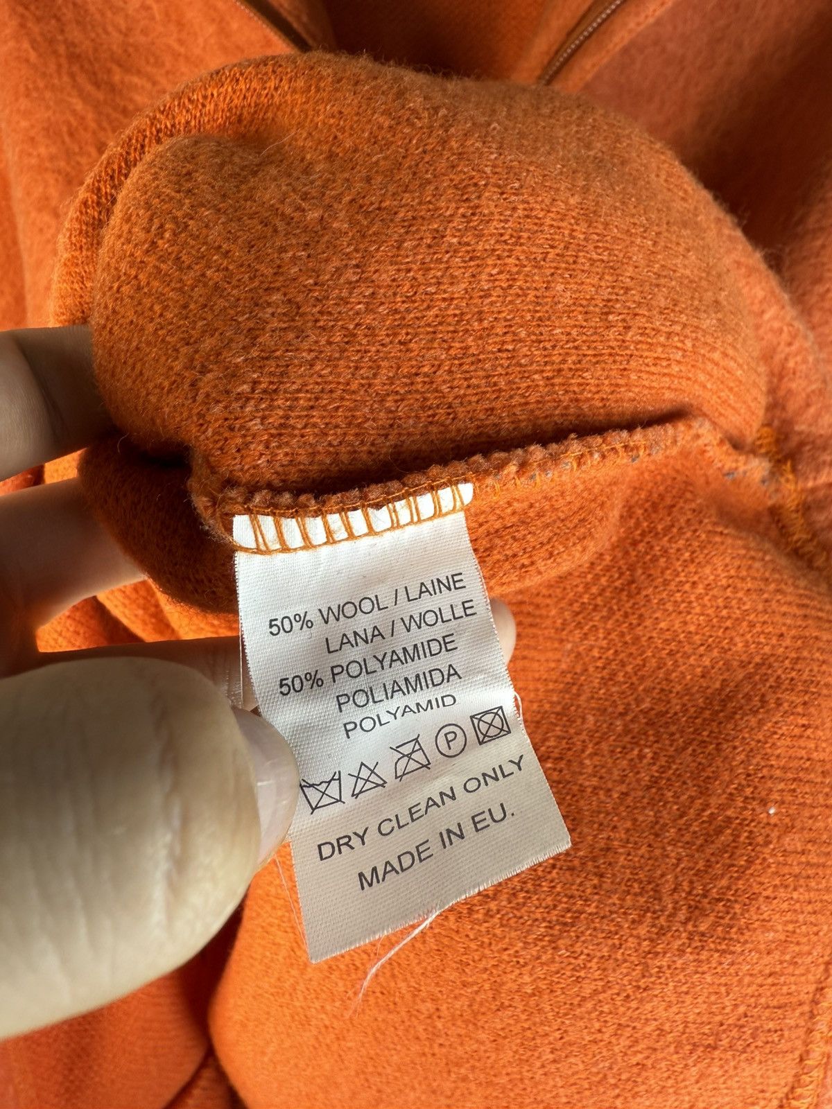Yves Saint Laurent Wool YSL Sweatshirt 1/4 Quarter Zip Orange Soft Sweater 90s Size US S / EU 44-46 / 1 - 6 Thumbnail