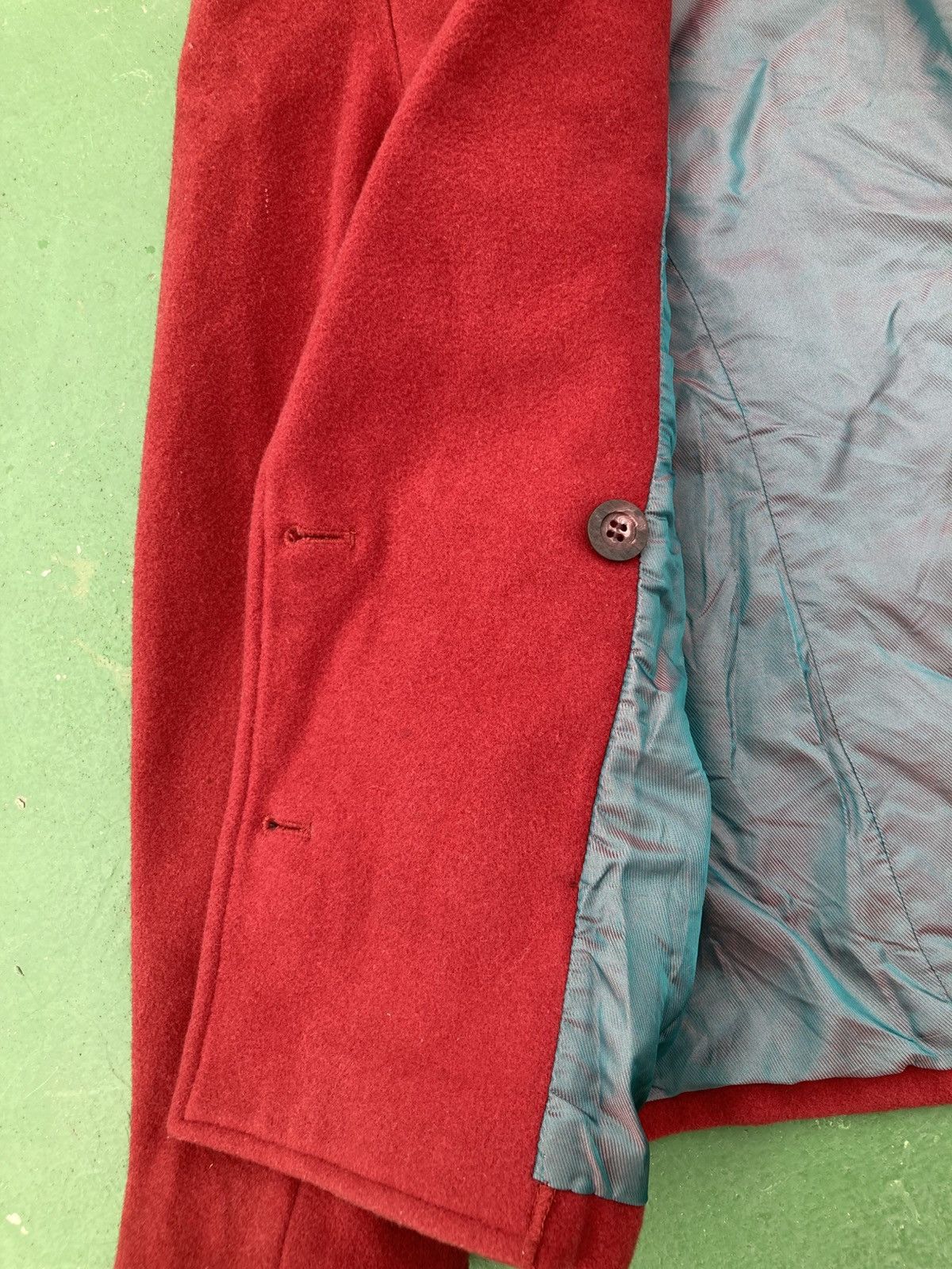 Japanese Brand Arrston Volaju Kohshin Satoh Avant Garde Red Wool Blazer Size M / US 6-8 / IT 42-44 - 7 Thumbnail
