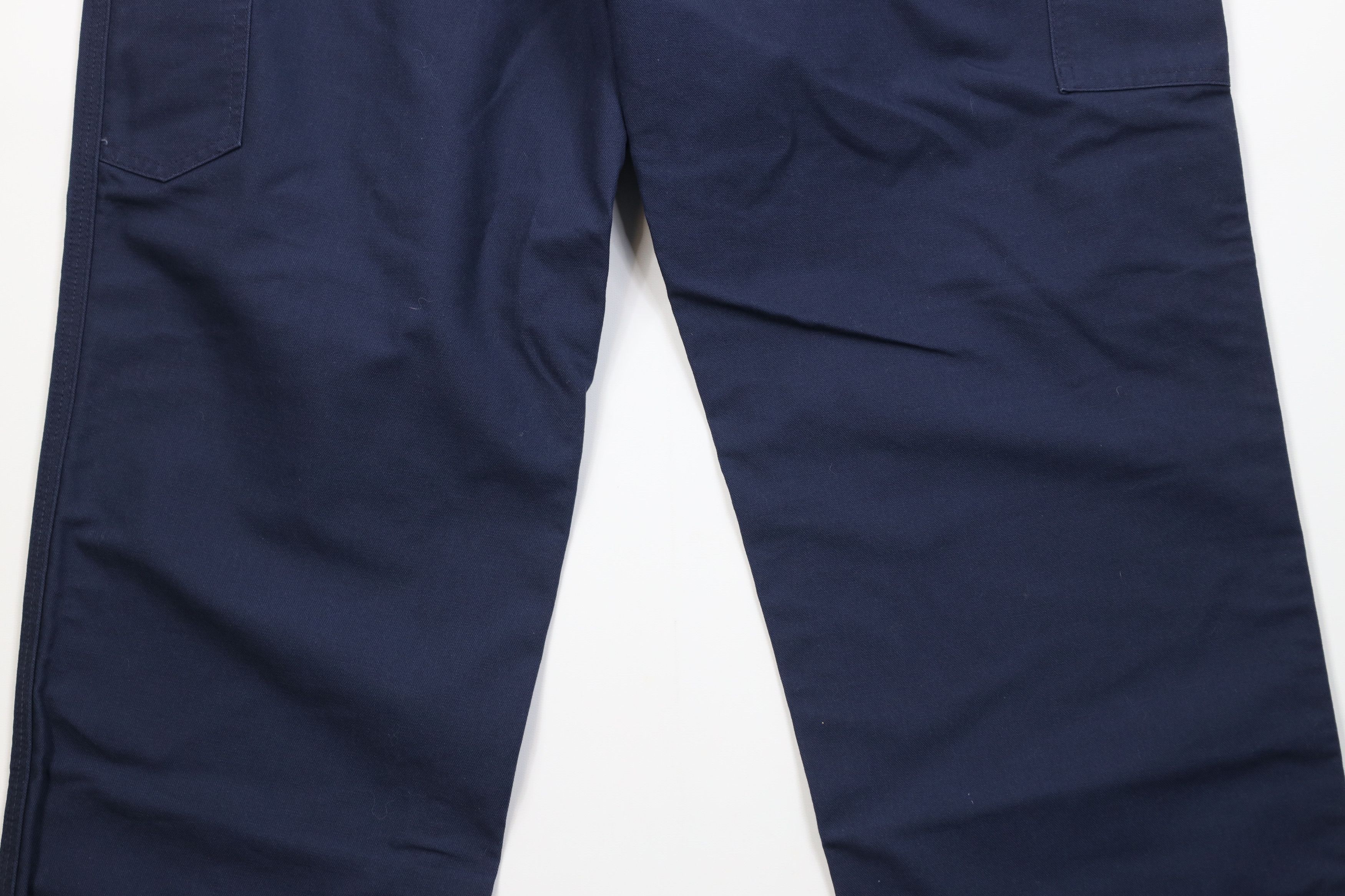 Carhartt Vintage Y2K Carhartt Wide Leg Dungaree Pants Navy Blue Size US 38 / EU 54 - 10 Thumbnail