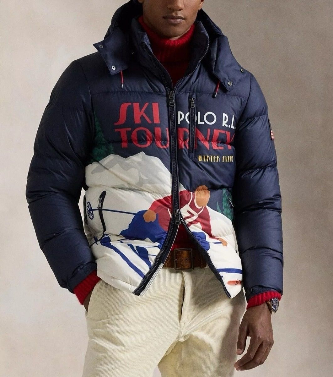 Polo Ralph Lauren Polo Ralph Lauren Gorham Ski-Print Down Puffer Jacket Size L Size US L / EU 52-54 / 3 - 5 Thumbnail