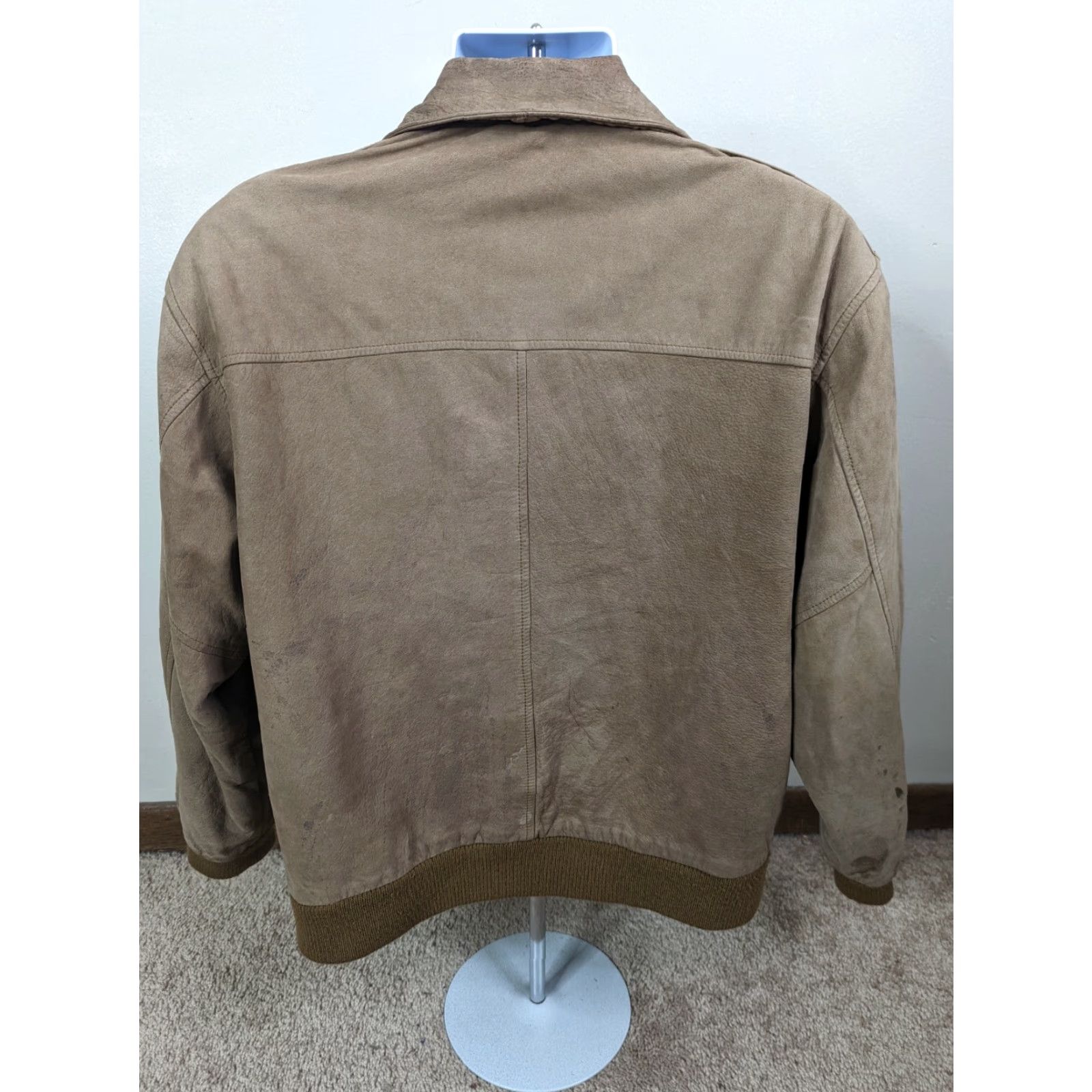 Vintage VINTAGE Boundary Waters Jacket Bomber Leather Zip Front L Size Brown 1990s Mens Womens Unisex Adults Casual Fashion Size US L / EU 52-54 / 3 - 6 Thumbnail
