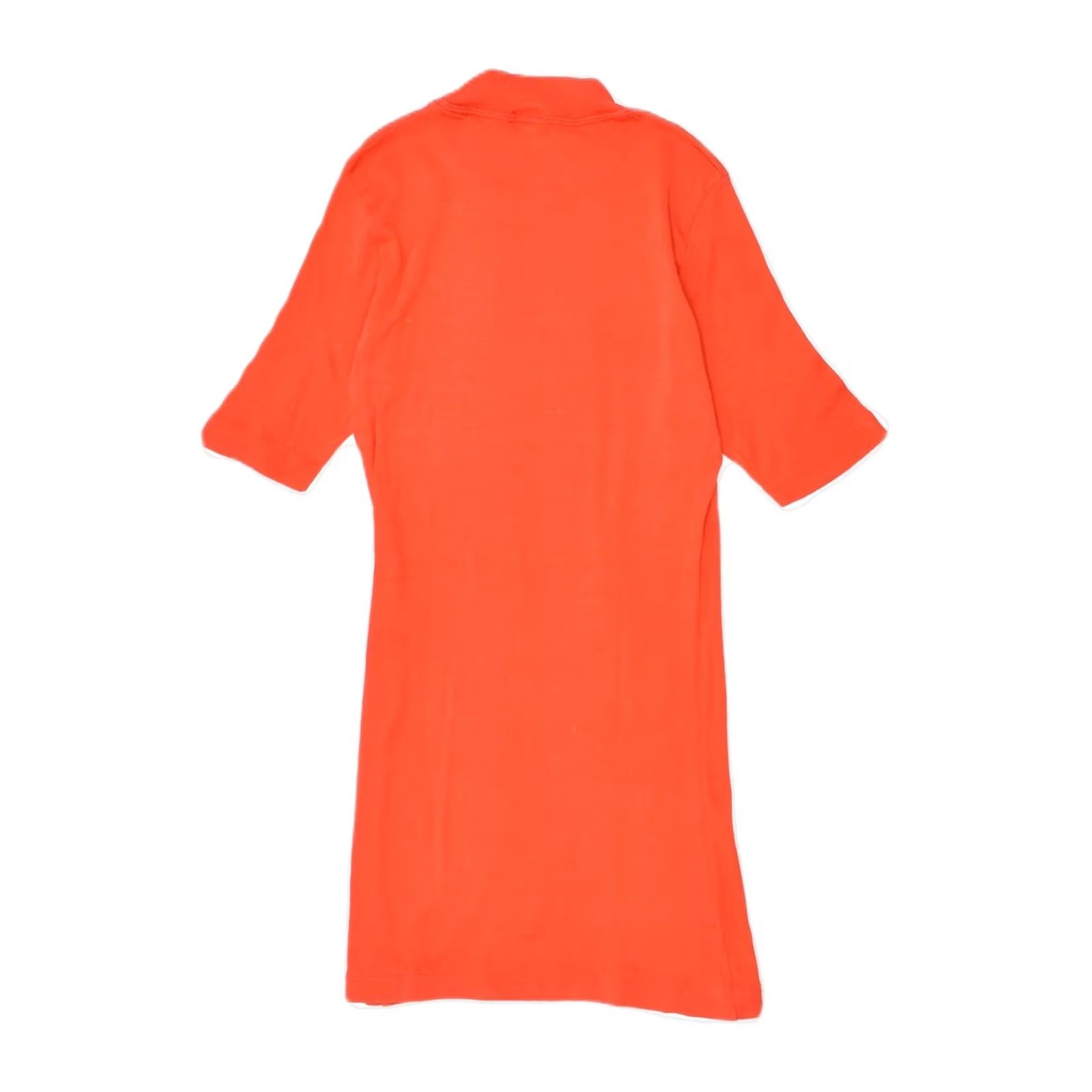 Vintage VINTAGE Womens 3/4 Sleeve Basic Dress UK 4 XS Red Cotton Size XS / US 0-2 / IT 36-38 - 2 Thumbnail