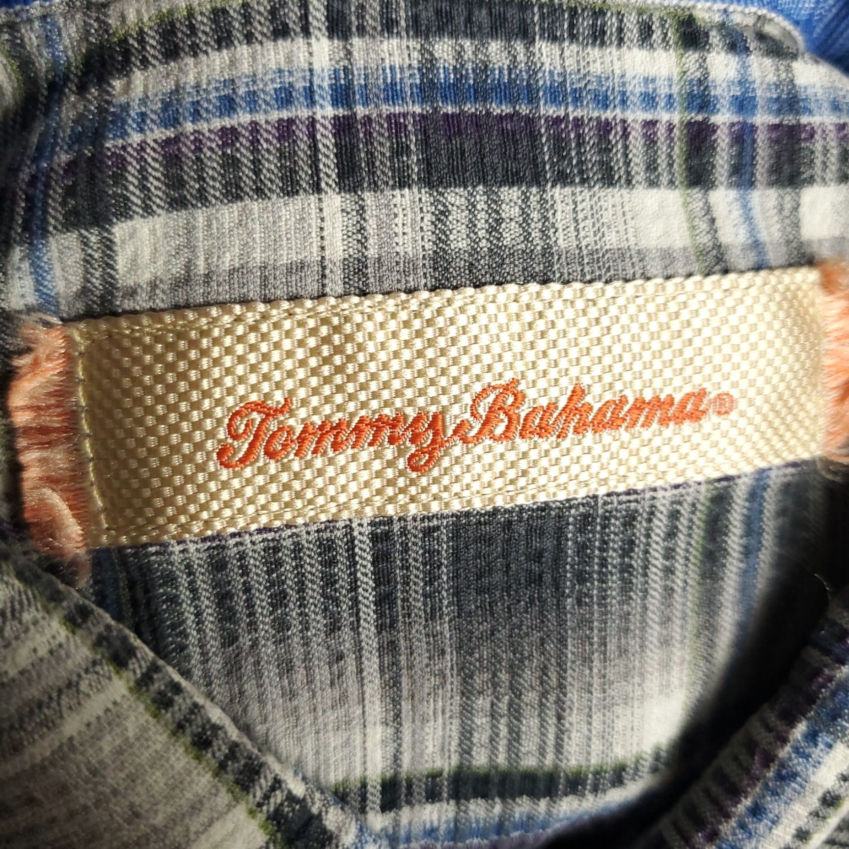 Tommy Bahama Tommy Bahama Silk Shirt Mens Medium Gray Plaid Button-Up Short Sleeve Hawaiian Size US M / EU 48-50 / 2 - 6 Thumbnail