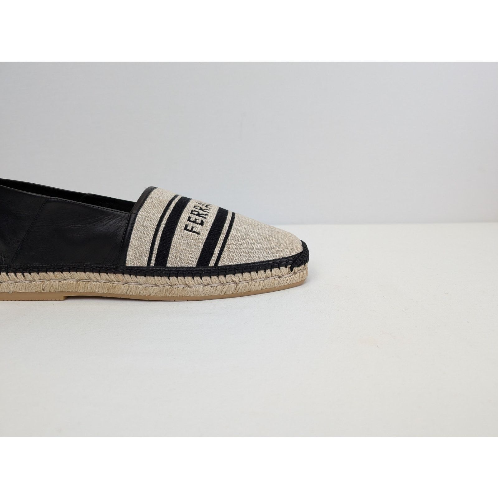 Salvatore Ferragamo o1rshd1 Jacquard canvas espadrilles shoe in multicolor Size US 12 / EU 45 - 3 Thumbnail