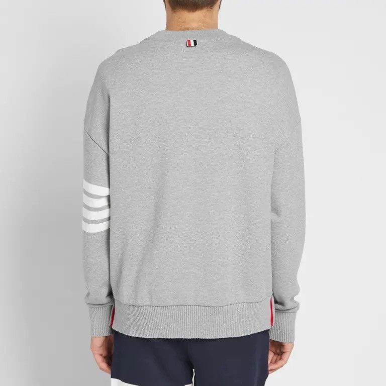 Moncler × Thom Browne Thom browne oversized arm bar crew sweat Size US XL / EU 56 / 4 - 8 Thumbnail
