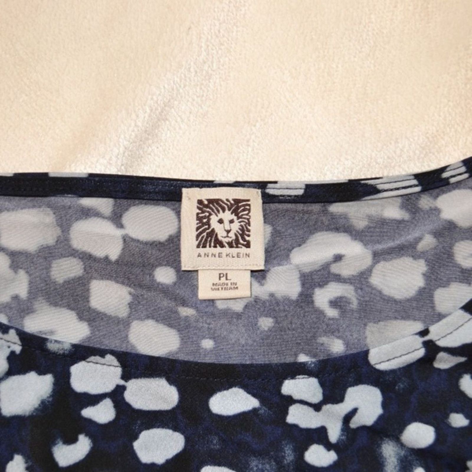 Anne Klein Anne Klein Modern Dot Print 3/4 Sleeve Top | Sz PL Size L / US 10 / IT 46 - 4 Thumbnail