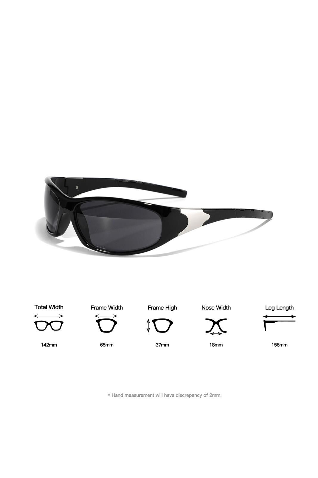 Japanese Brand Vintage Y2k Avant Garde Futuristic Black Sunglasses Unisex Size ONE SIZE - 7 Thumbnail