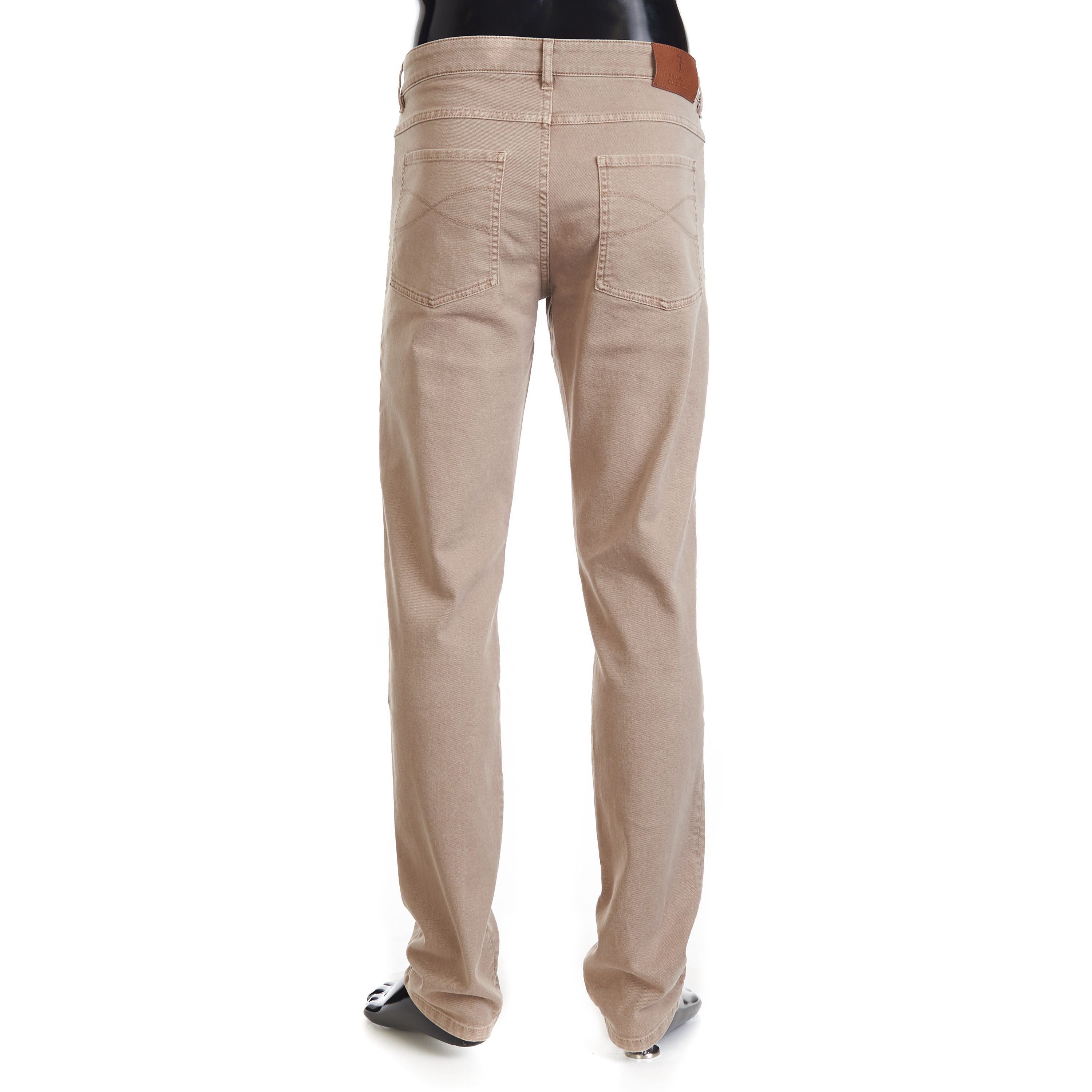 Brunello Cucinelli Light Brown Stretch Denim Trousers - Slim Fit, Five-Pocket Size US 40 / EU 56 - 4 Thumbnail