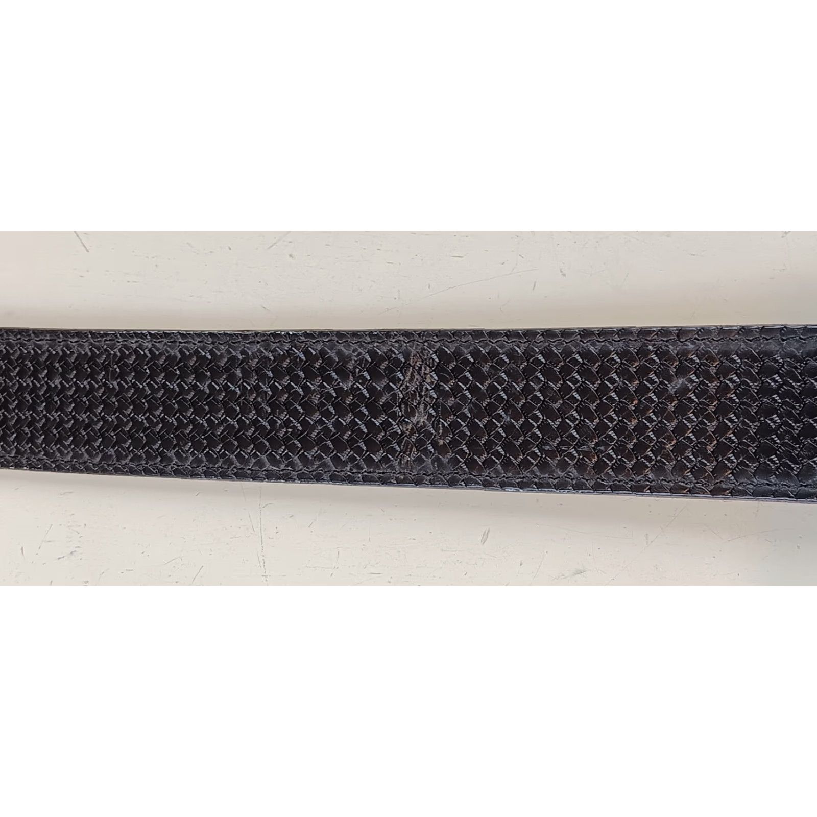 Vintage VINTAGE Tex Tan Belt Unisex 36 Black Genuine Cowhide Leather 021655 Good Condition Size 36 - 4 Thumbnail