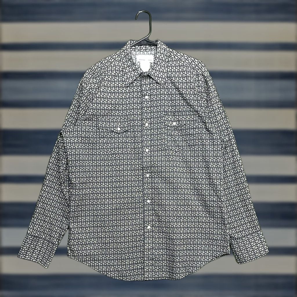 Wrangler VINTAGE Wrangler Shirt Mens Large Paisley Pearl Snap Western Long Sleeve Workwear AOP Size US L / EU 52-54 / 3 - 1 Thumbnail