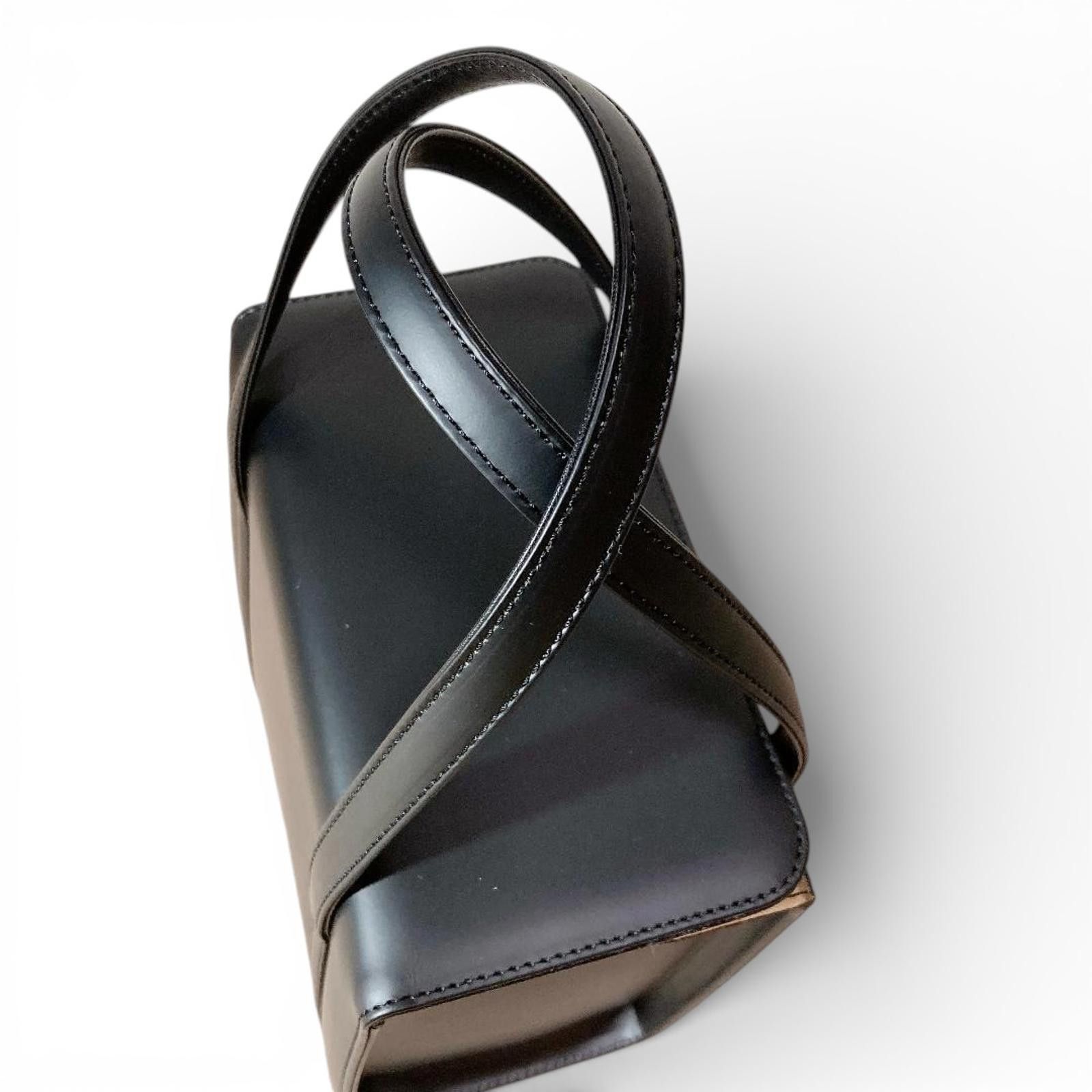 Burberry Burberry - Black Leather Tote Bag with Check Interior Size ONE SIZE - 3 Thumbnail