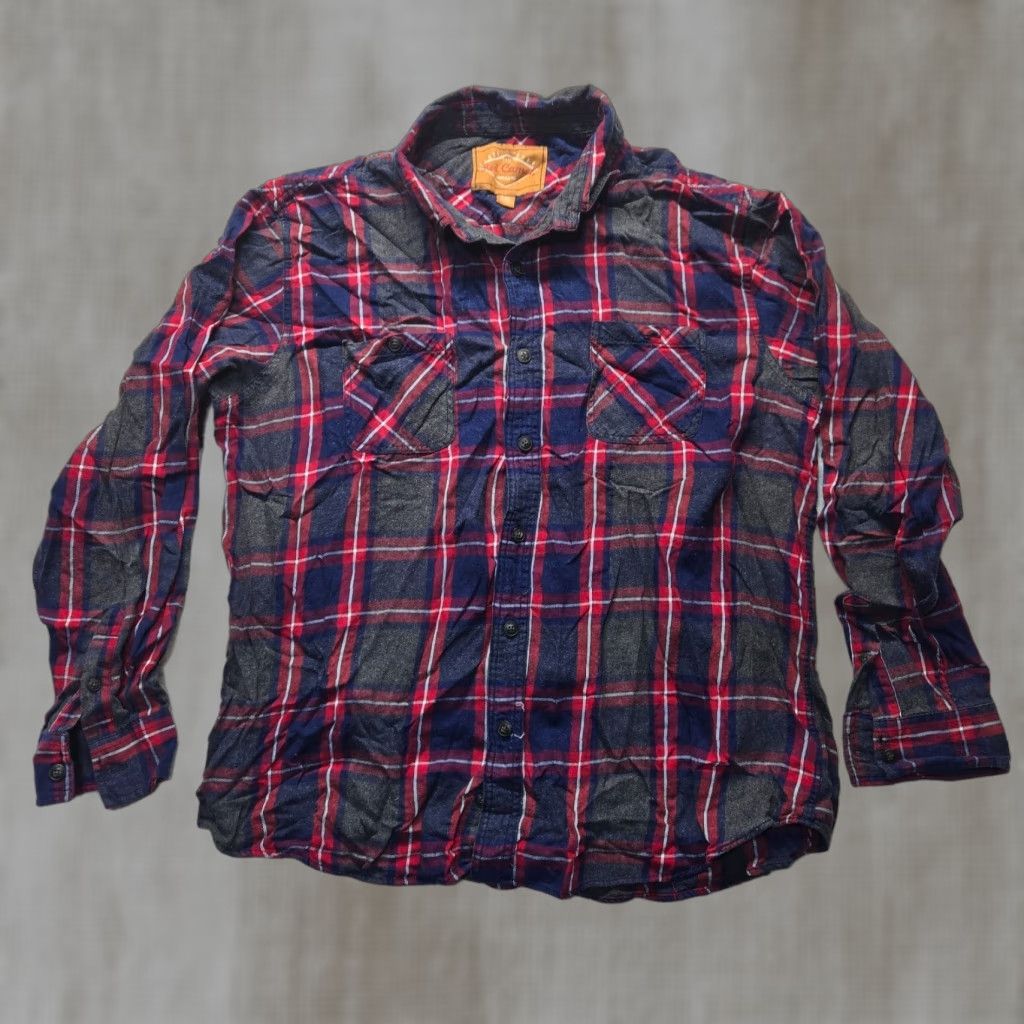 Camel Red Camel Shirt Button-Up Short Sleeve Plaid Cotton Multicolor 2XL Mens Western Casual Size US XXL / EU 58 / 5 - 1 Thumbnail