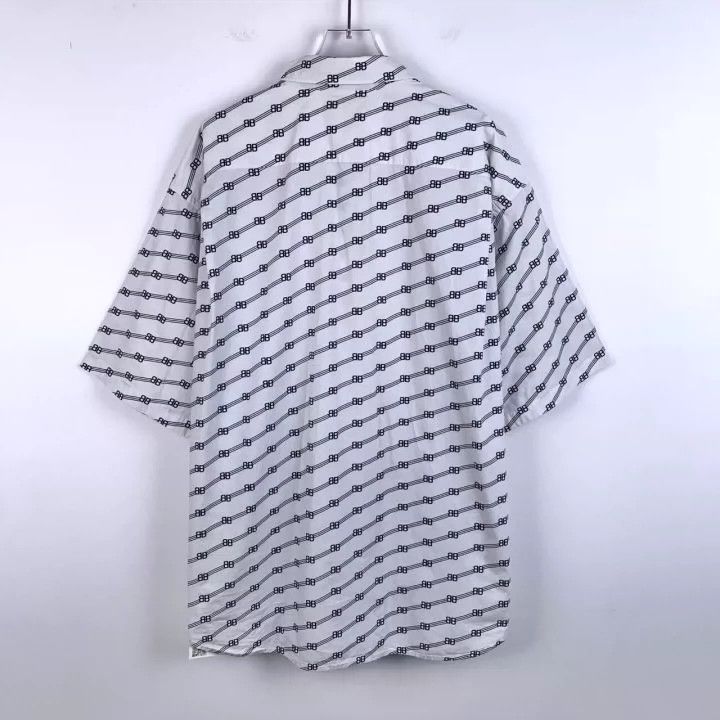 Balenciaga Balenciaga size 38 Full logo white cotton short sleeve shi Size US S / EU 44-46 / 1 - 2 Thumbnail