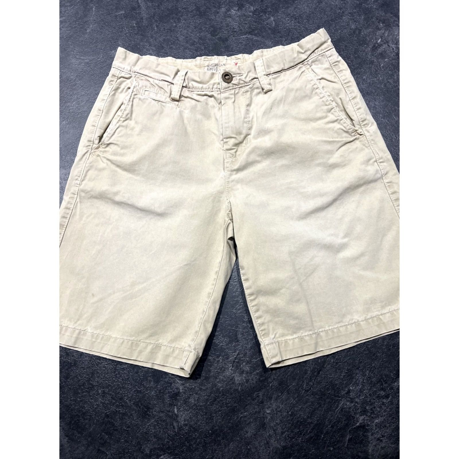 American Eagle Outfitters American Eagle Mens Size 30 Prep Fit Shorts 100% Cotton Cargo Beige Size US 30 / EU 46 - 7 Thumbnail