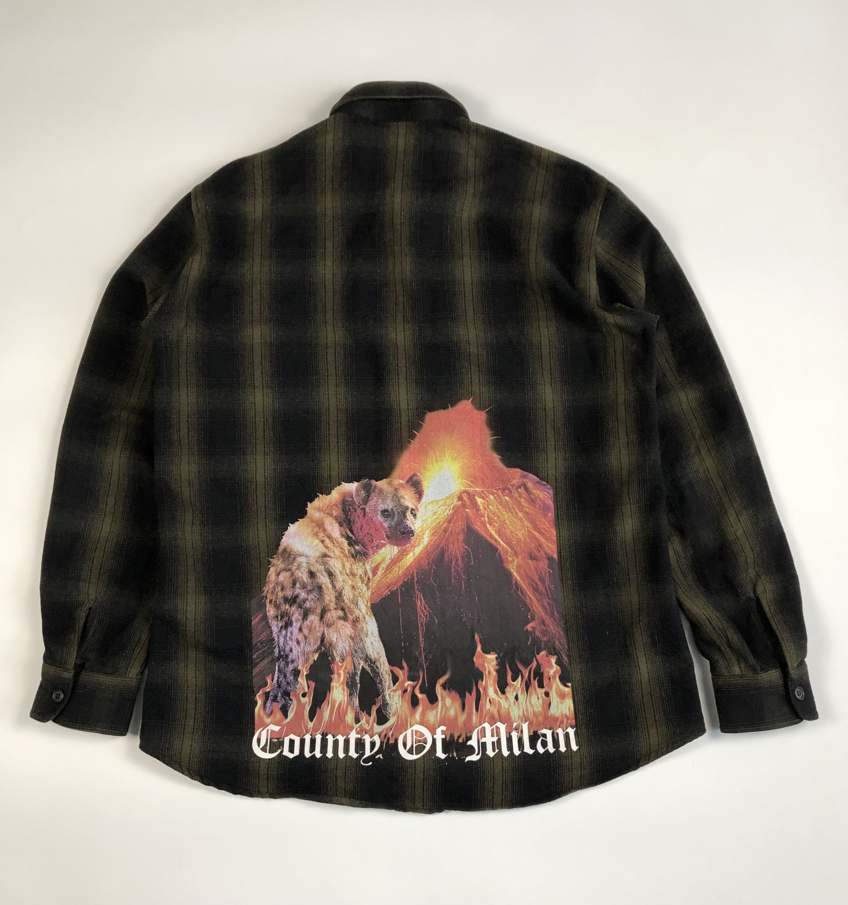 Marcelo Burlon Marcelo Burlon County of Milan Tekaio Wool Shirt Size US L / EU 52-54 / 3 - 1 Thumbnail
