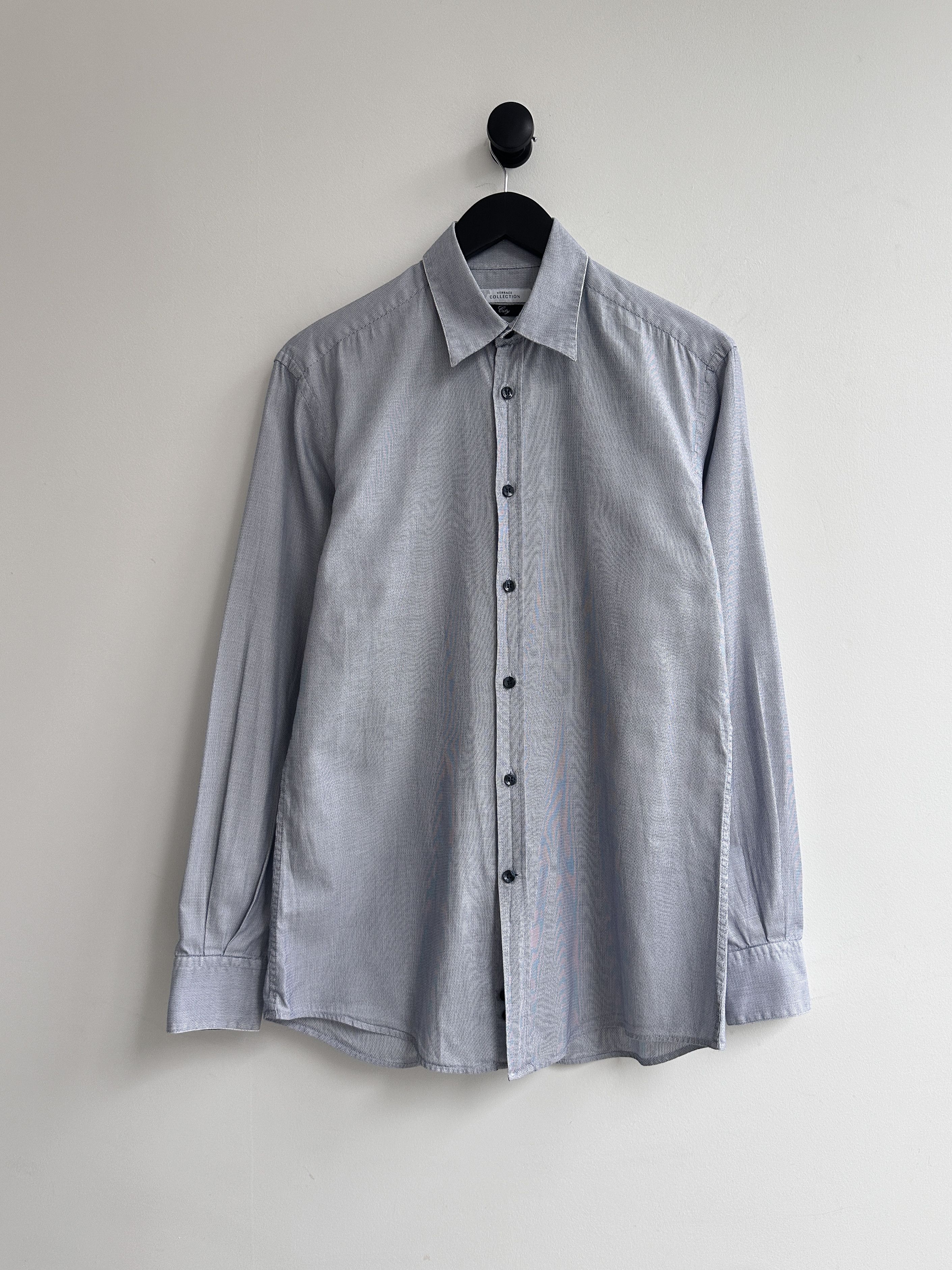 Versace Vintage Versace Collection Gray Shirt Size US M / EU 48-50 / 2 - 1 Thumbnail