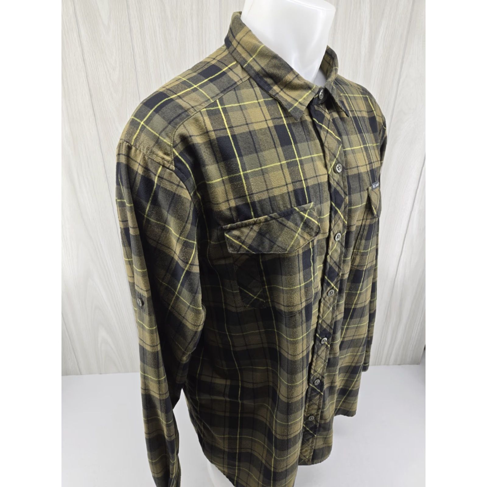 Vintage Columbia Shirt Mens XL Green Plaid Button Up Long Sleeve Omni Wick Size US XL / EU 56 / 4 - 6 Thumbnail
