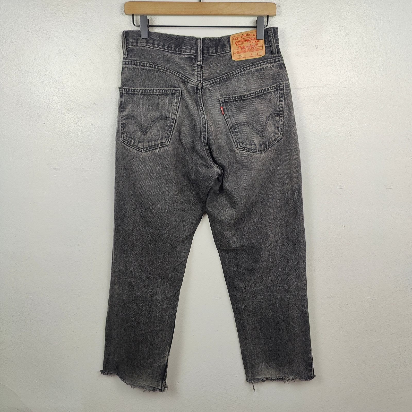 Levi's Vintage Levi's 550 Jeans Mens 30x30 Relaxed Fit Y2K Charcoal Size US 30 / EU 46 - 7 Thumbnail