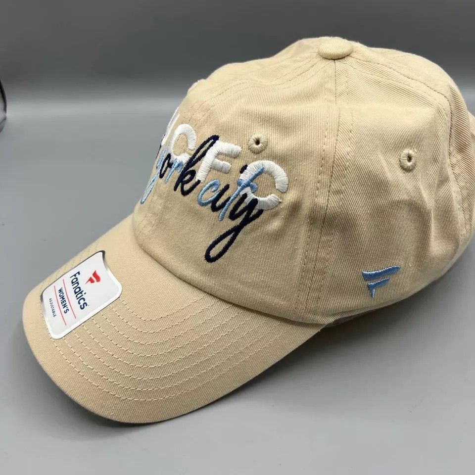 Other New York City FC Hat Women Beige Fanatics MLS Strap Back Cap Size ONE SIZE - 2 Thumbnail