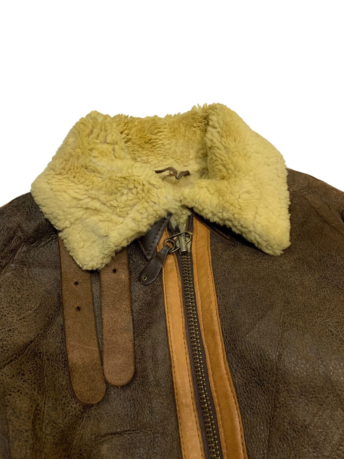 Schott 🔥RARE VTG SCHOTT BROS SHEEPSKINS LEATHER TYPE B3 Size US M / EU 48-50 / 2 - 6 Thumbnail