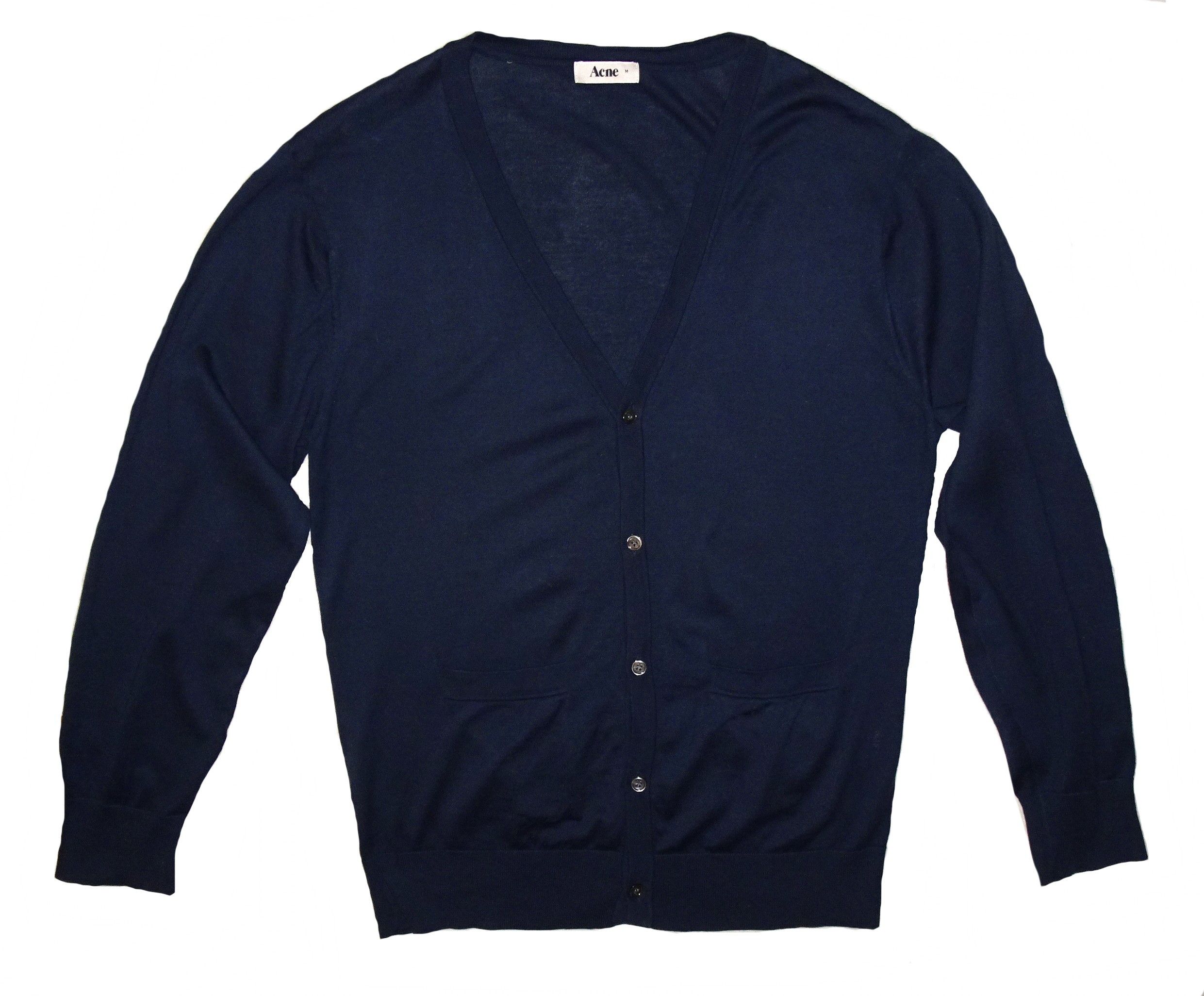 Acne Studios ACNE STUDIOS V-NECK COTTON CARDIGAN Size US M / EU 48-50 / 2 - 1 Thumbnail