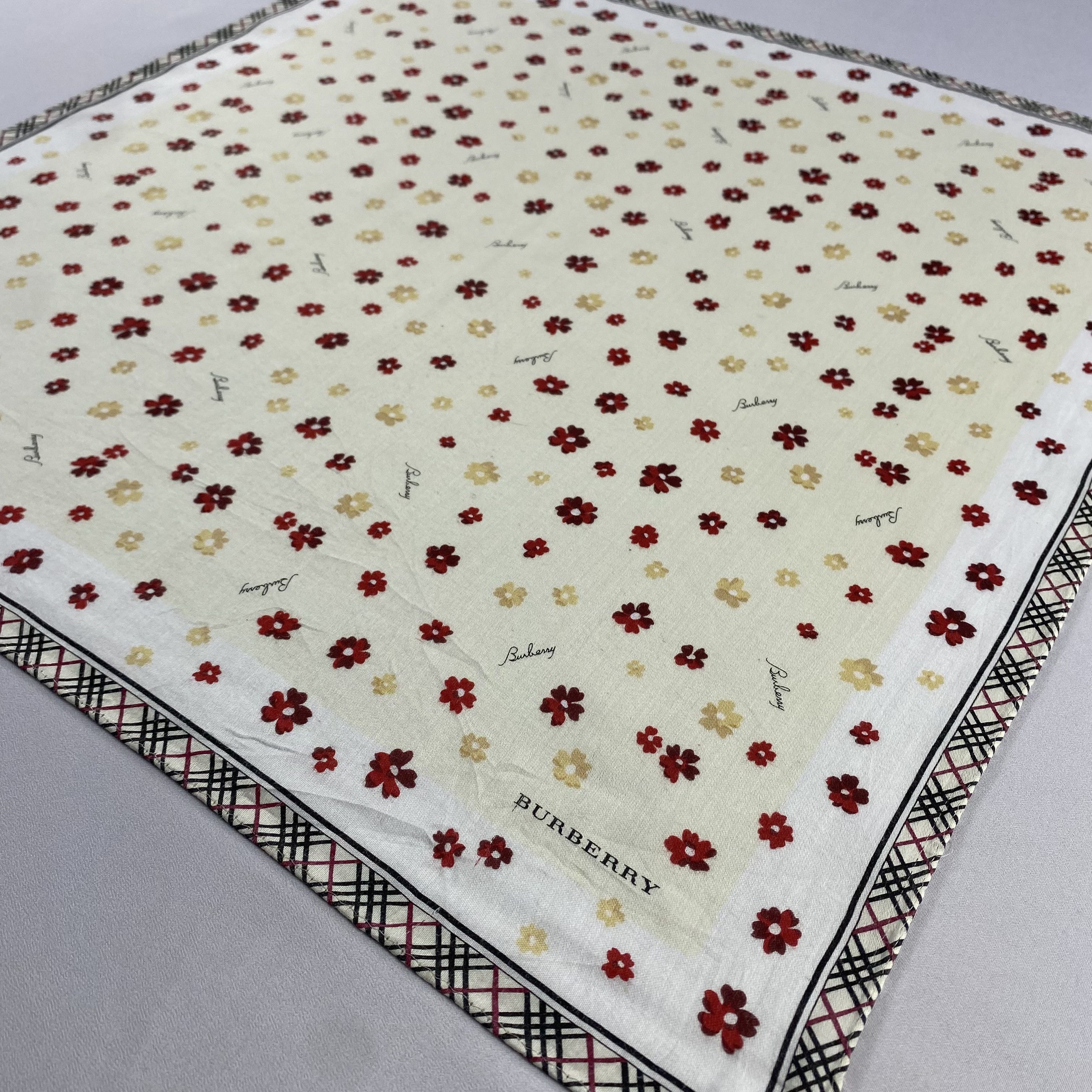 Burberry × Vintage Burberry Handkerchief / Neckerchief / Bandana-P575 Size ONE SIZE - 2 Thumbnail