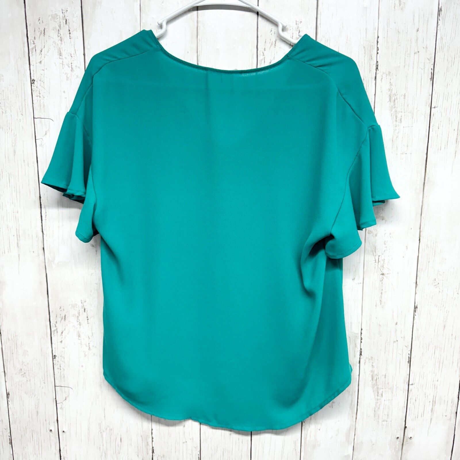 Other Lush Blouse Size S Deep V Short Sleeve High Low Casual Size S / US 4 / IT 40 - 5 Thumbnail
