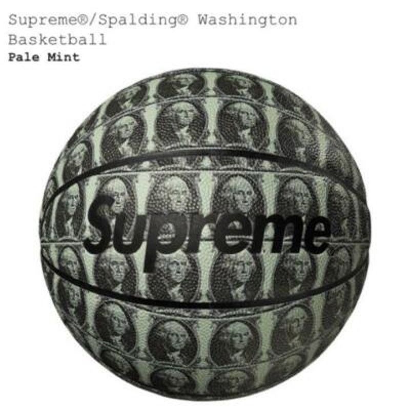 Supreme Supreme Spalding Washington Basketball – Pale Mint – FW20 Size ONE SIZE - 1 Thumbnail