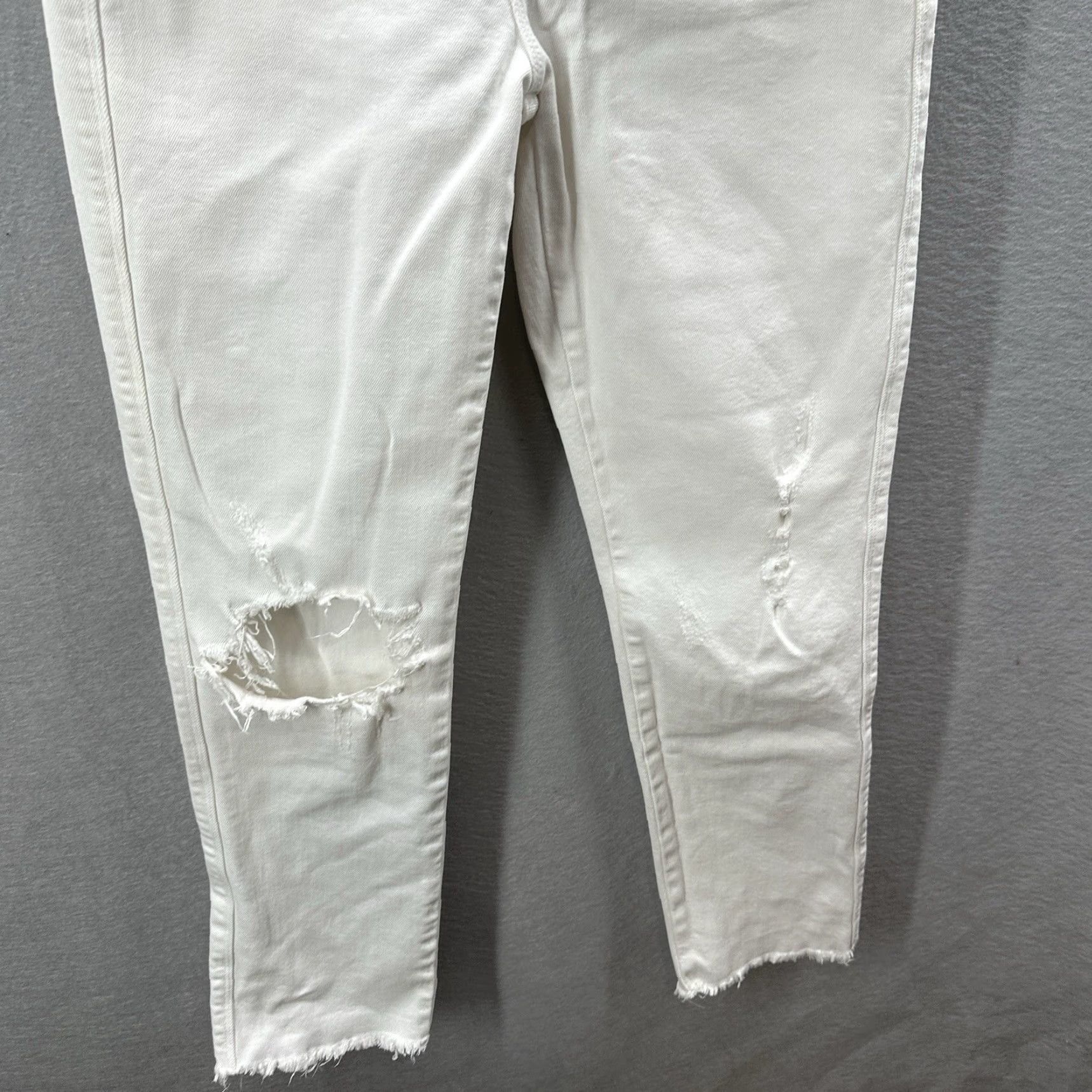 Frame FRAME Le Sylvie High Rise Capri Cropped Jeans Women 25 Regular White Denim 90s Preppy Womens Size 42" / US 20 - 4 Thumbnail