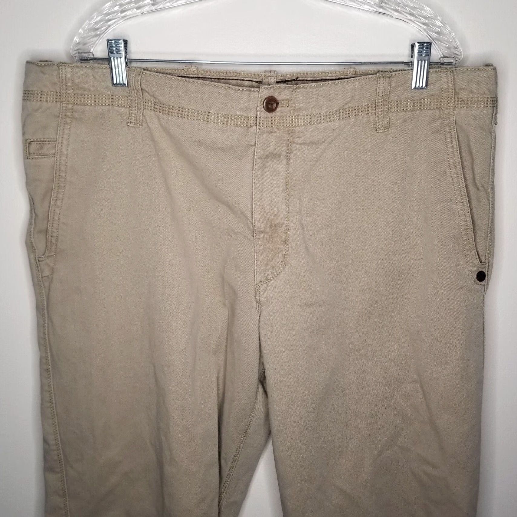 Timberland TIMBERLAND Mens Chino Pants Straight Fit Beige Size 40x30 Size US 40 / EU 56 - 2 Thumbnail