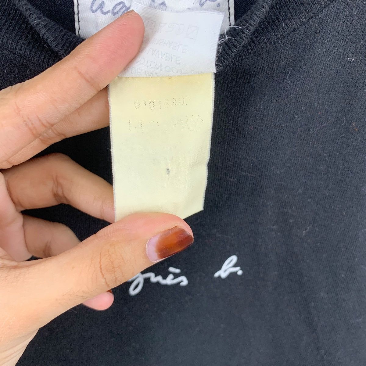 agnes b. Vintage AGNES B. PARIS Made In France Logo Tee Shirt Top Size M / US 6-8 / IT 42-44 - 8 Thumbnail