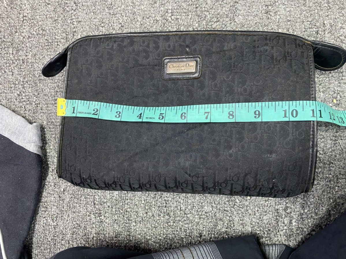 Dior Vintage Christian Dior Black Oblique Monogram Travel Pouch Size ONE SIZE - 8 Thumbnail