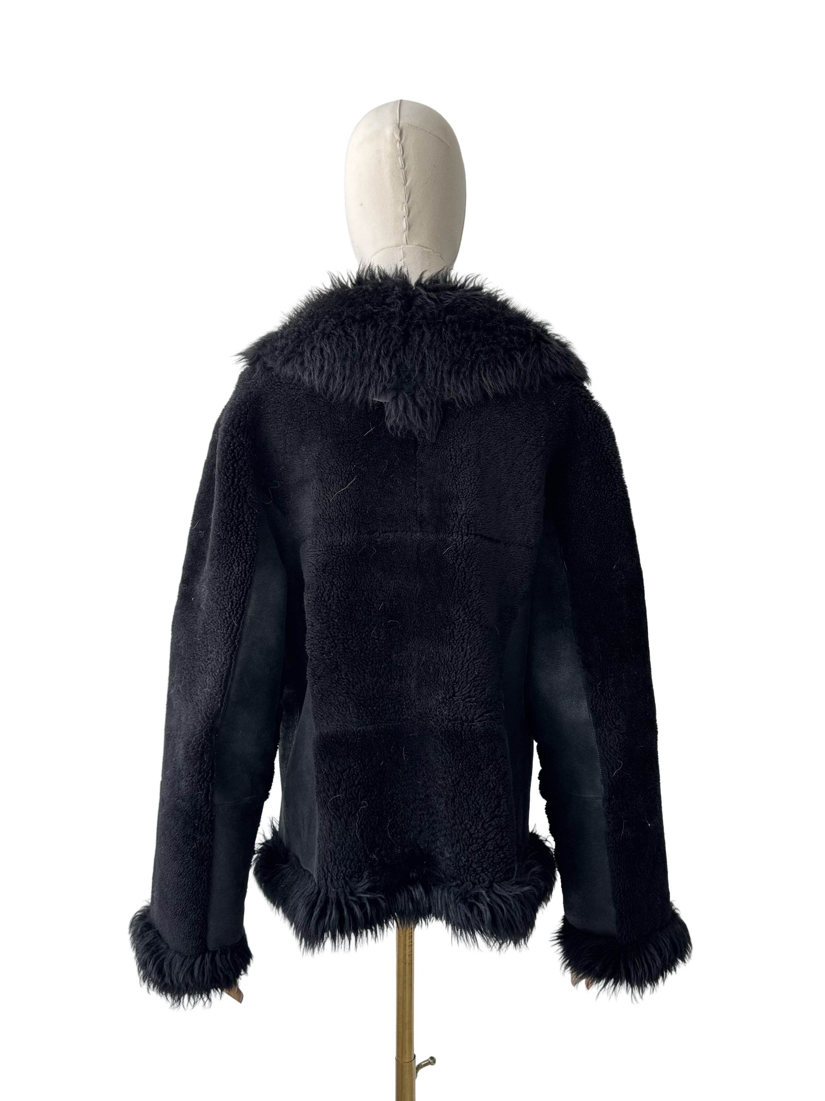 Vintage Vintage Real Sheepskin Coat Size L / US 10 / IT 46 - 4 Thumbnail