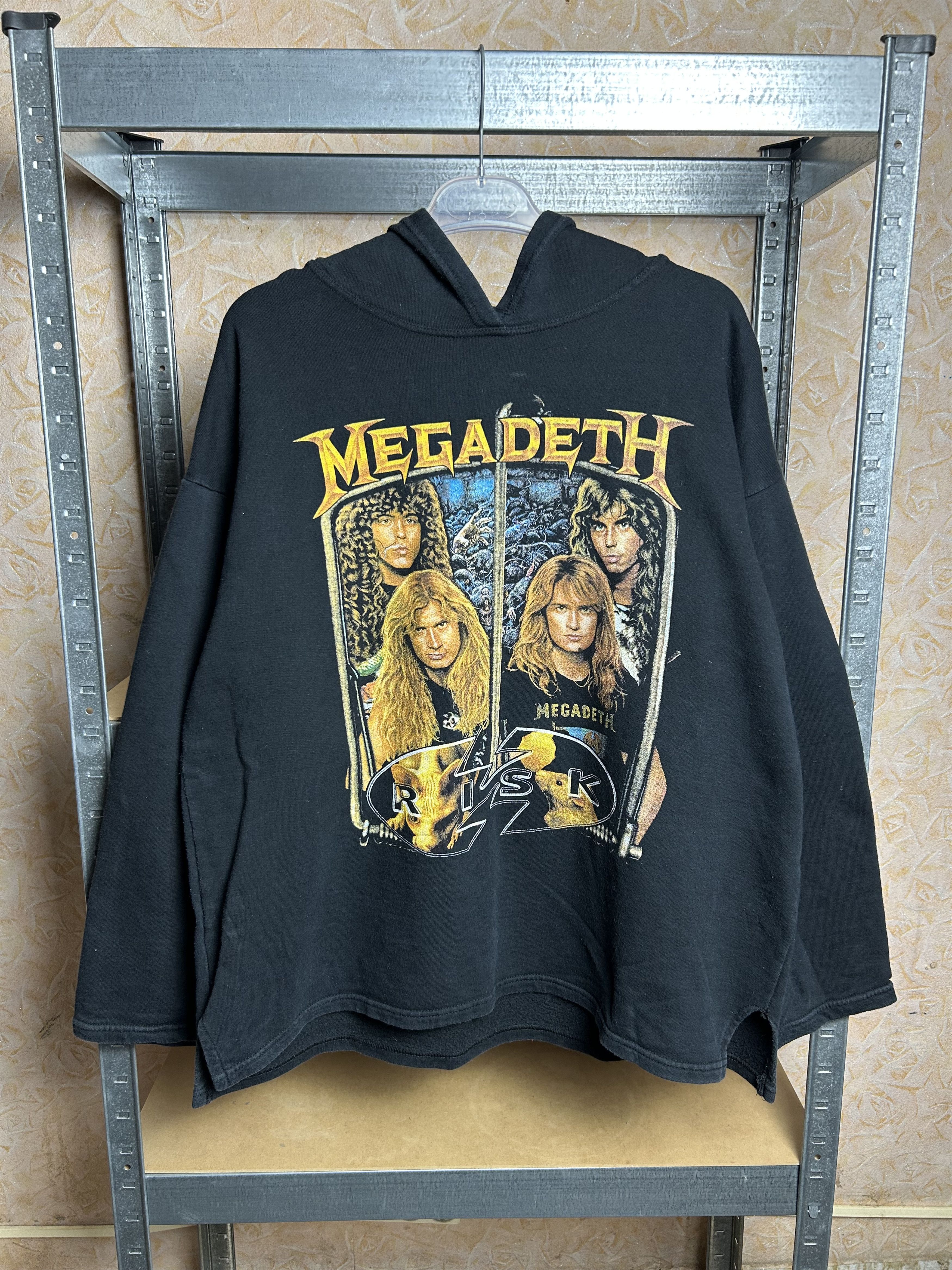 Band Tees Vintage 90s Megadeth Risk Rock Band Hoodie Size US XL / EU 56 / 4 - 1 Thumbnail