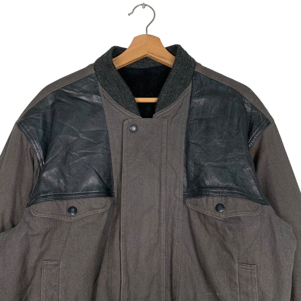 Vintage FORBICI D’ORO HOMME Big Logo Sherpa Bomber Jacket #0523-C24 Size US M / EU 48-50 / 2 - 2 Thumbnail