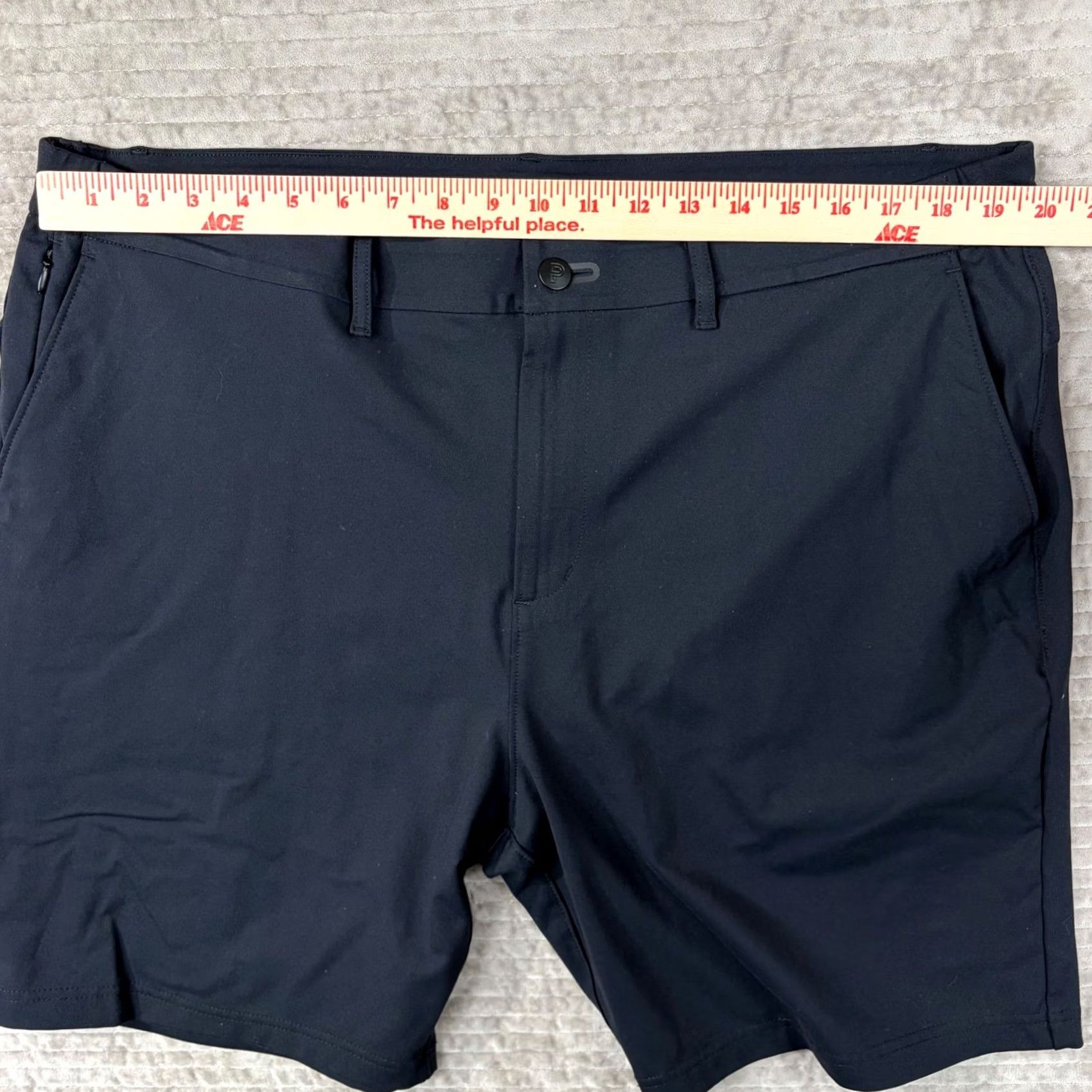 Vintage Public Rec All Day Every Day Shorts Black 40 Regular Waist 8in Inseam Polyester Blend Chino Casual Sport Size US 40 / EU 56 - 6 Thumbnail