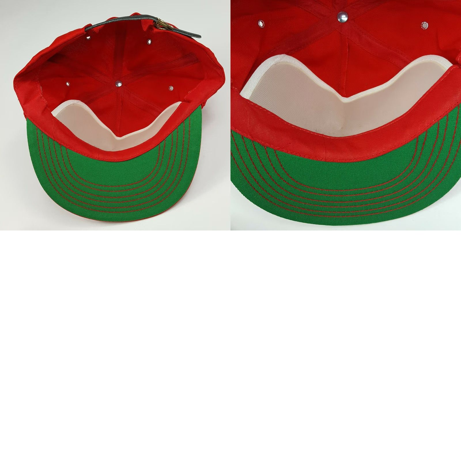Burlington VINTAGE Burlington Chemical Puffy Print Logo Strapback Trucker Hat Red Cap Mens Adjustable Size ONE SIZE - 8 Thumbnail