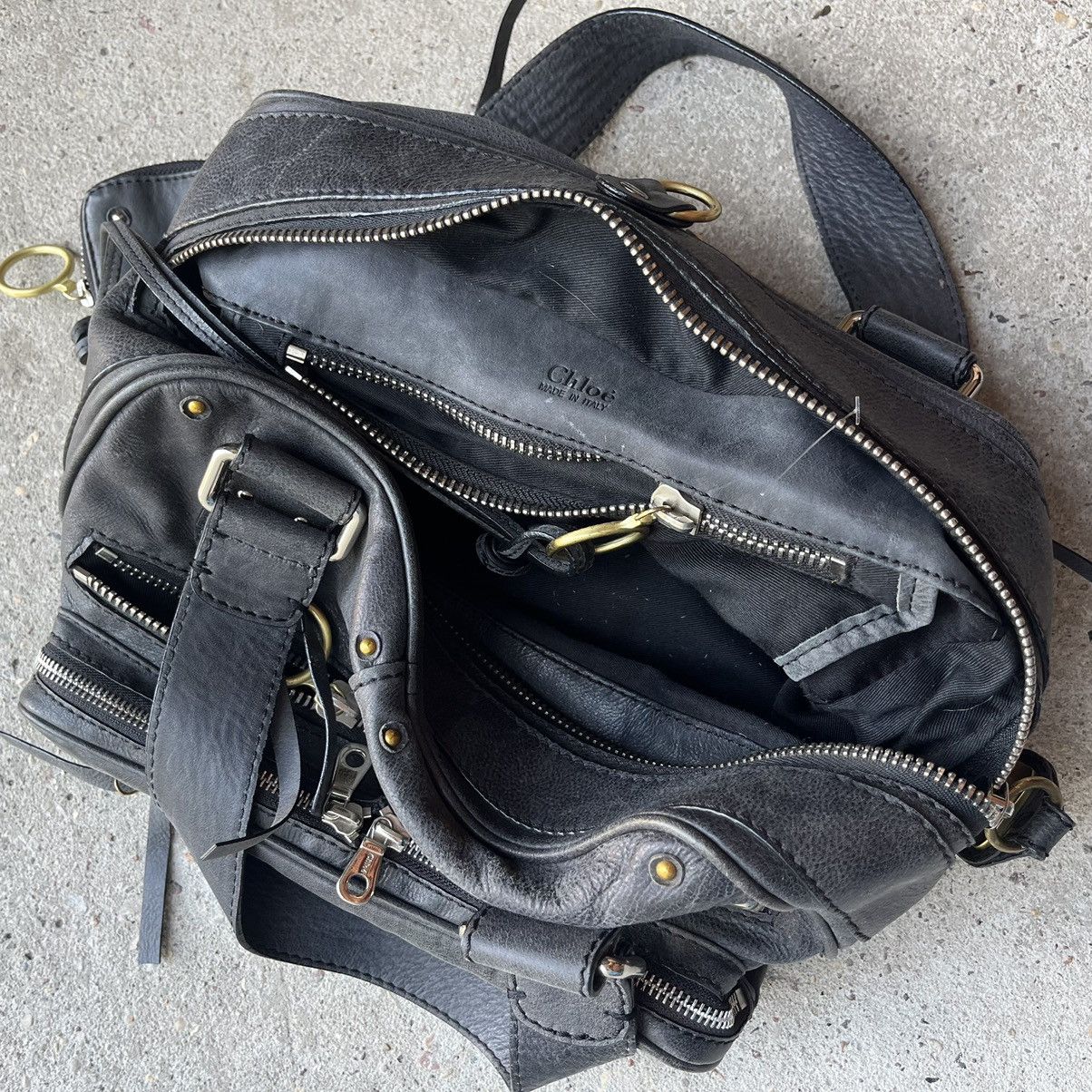 Chloe Chloe multipocket leather bag black/grey y2k Size ONE SIZE - 8 Thumbnail