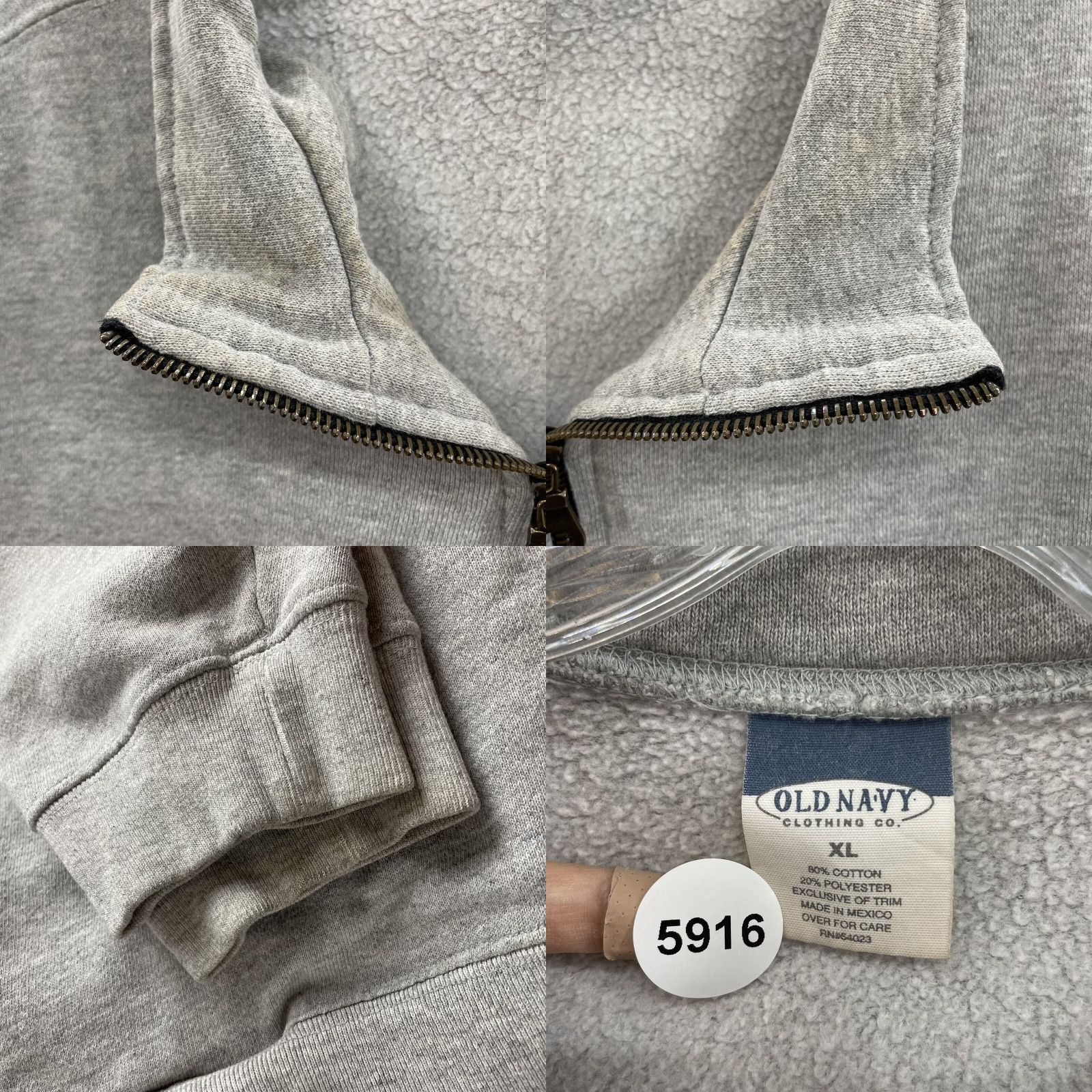 Old Navy VINTAGE Old Navy Sweatshirt XL Logo Spellout Sporty 1/4 Zip Pullover Shirt Mens Womens Girls Boys Size XL / US 12-14 / IT 48-50 - 8 Thumbnail