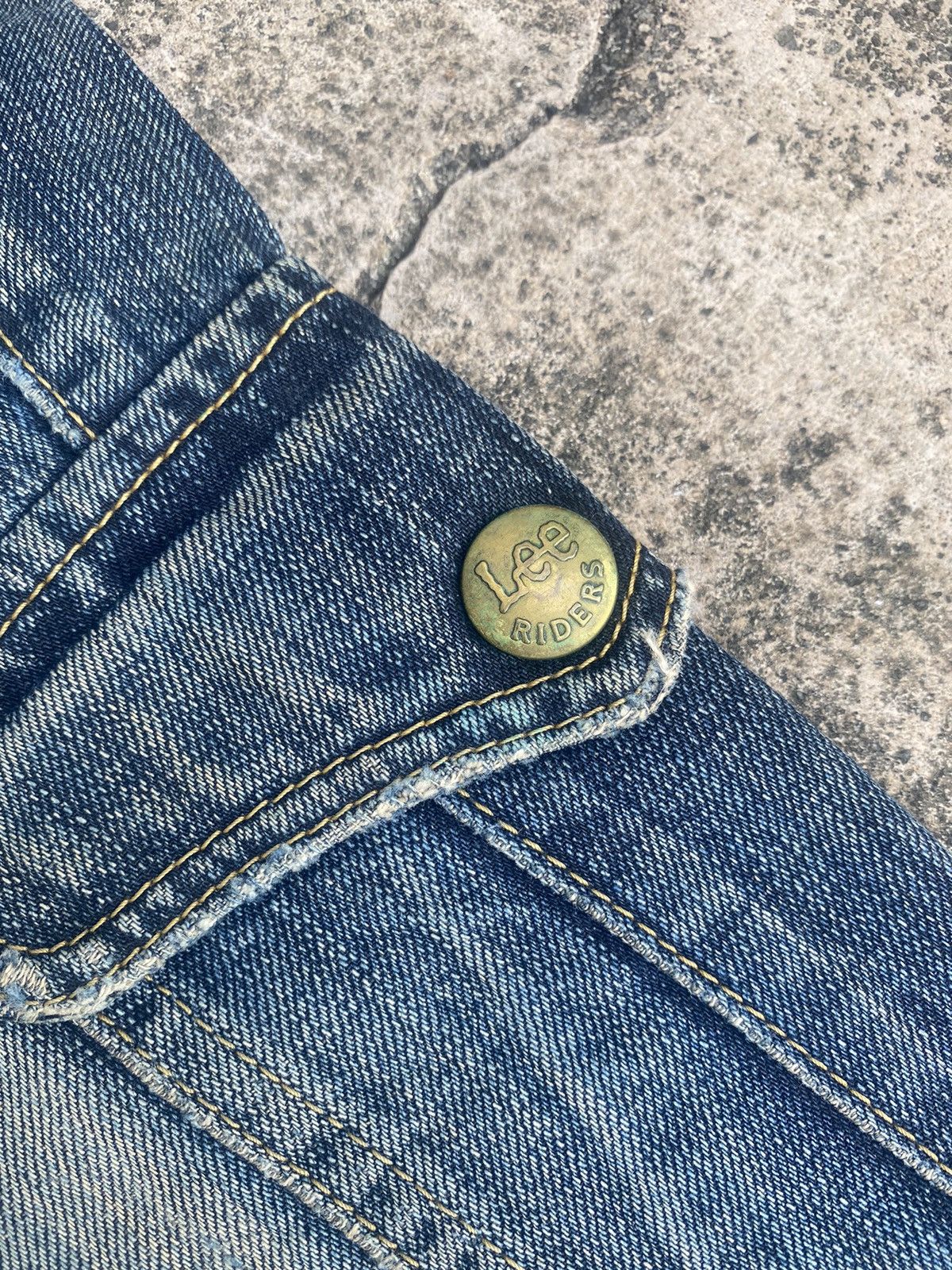 If Six Was Nine × Lee × Vintage Flare Jeans Lee Distressed Faded Bootcut Size US 31 - 13 Thumbnail